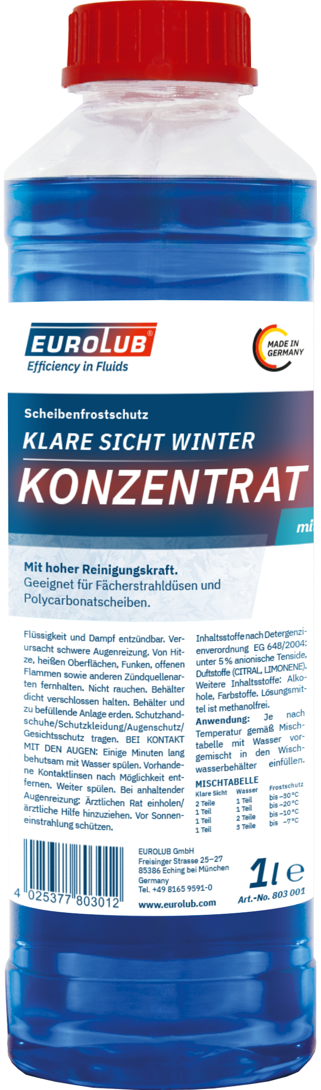 Klare Sicht Winter Konzentrat  1 L