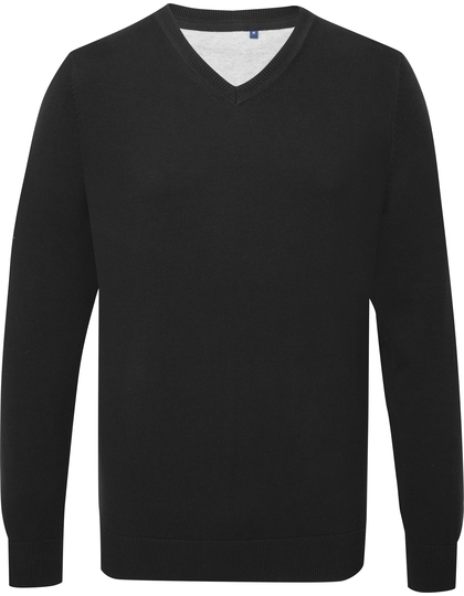 Men´s Cotton Blend V Neck Sweater