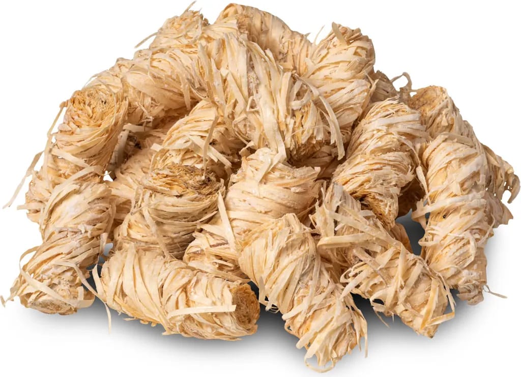 Anzünder aus Holzwolle